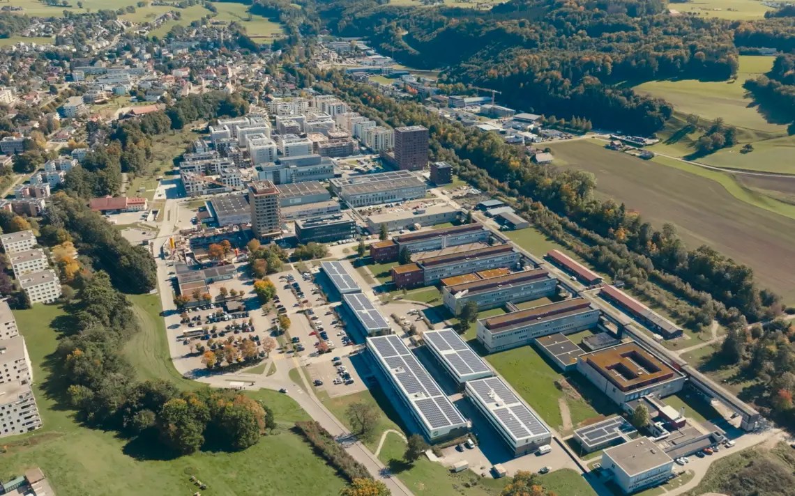 Vue au drone du site du MIC