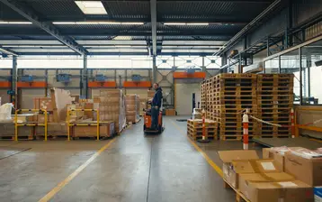 Photo du centre logistique du MIC